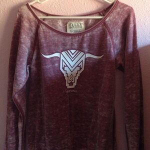 PacSun Maroon Long Sleeve Top